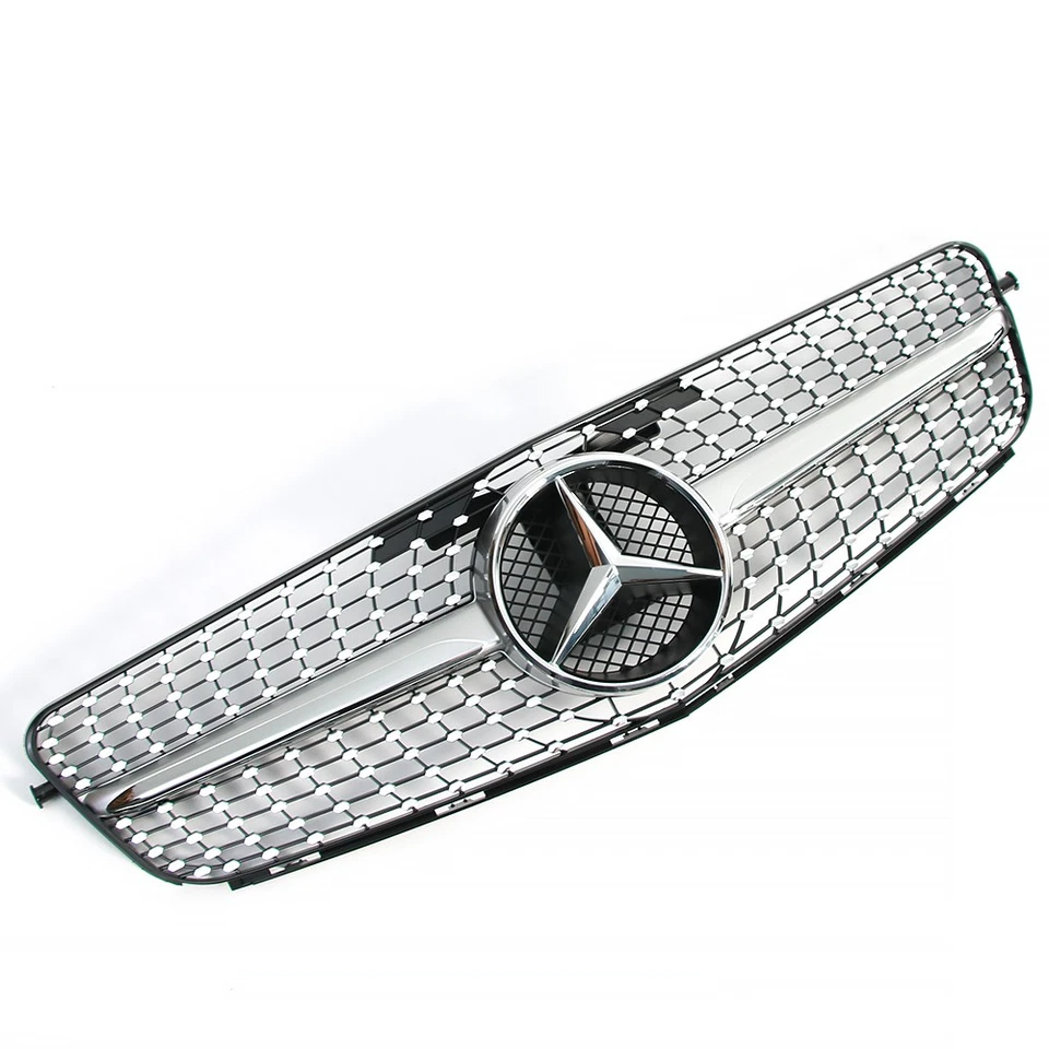 Grille w/Emblem For Mercedes Benz W204 C-Class 2008-2014 Front Grill C300 C350 - Image 2 of 4