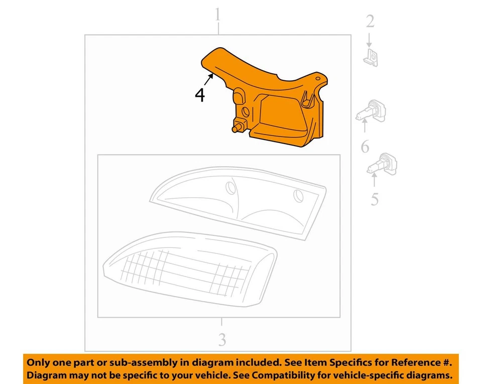 SOPORTE CHEVROLET CAVALIER 1995-1999 HDLP 16518386 - NUEVO OEM 16518386 Foto 2 de 3