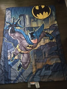 Toddler Bed Size Batman Navy Blue Boy's Comforter