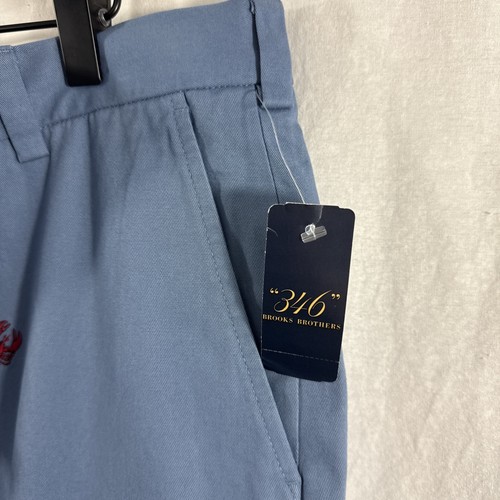 Brooks Brothers Hose Herren 36”x 27,5” Clark Chino hellblau Hummer Print NEU - Bild 8 von 17