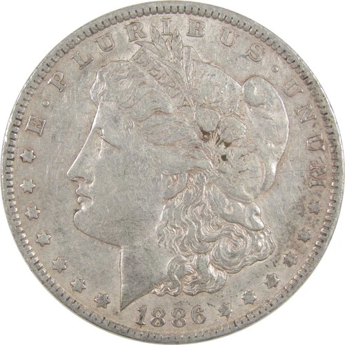 1886 O Morgan Dollar XF EF Extremely Fine Silver $1 Coin SKU:I17959