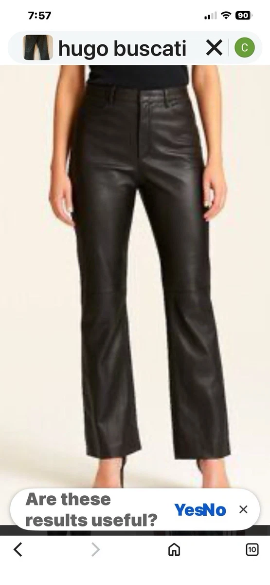 Bootcut Leather Pants for Women for sale - eBay