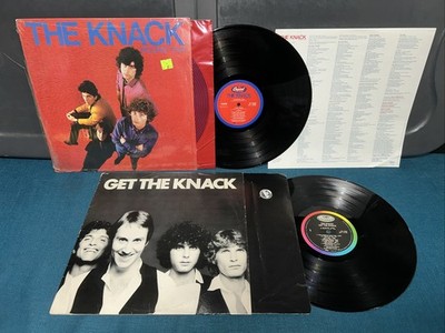 2x The Knack LP Lot: NM Round Trip in SHRINK, EX Get The  w/ My Sharona Capitol