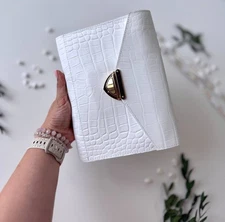 Leather notebook- bag cover A5. Planner-bag with long strap.