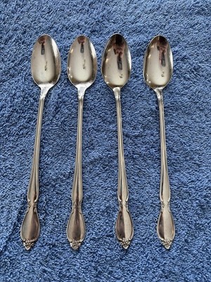 Oneida Community Stainless Teaspoons Set of 4 Vintage Teaspoons