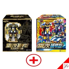 METAL CARDBOT ULTIMATE  BLUE COP Normal + Black Set Transformer Robot Toy 2025