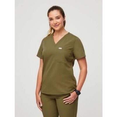 Figs Catarina Scrub Top Limited Edition Martini Olive Green XS Medical Uniform