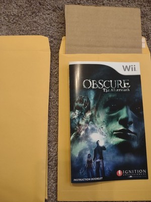 Wii Obscure the Aftermath Game Manual Instructions Booklet ONLY**