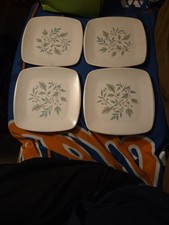 Lot Of 4 Melmac Harmony House Talk Of The Town Dinner Plates