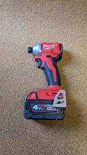 Milwaukee M18 Genuine Brushless Compact Impact Driver Plus 4.0ah Battery