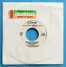 ADRIANO CELENTANO 7" 45 GIRI PROMO JUKE BOX JUNGLA DI CITTA'  1982 CLAN YD 636
