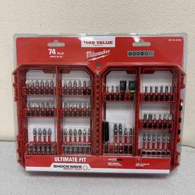 Milwaukee SHOCKWAVE Impact Duty Alloy Steel Screw Driver Bit Set (74-Piece) $145