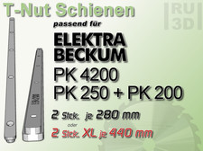 T-Nut Schiene Gleitschiene Elektra Beckum PK 4200 + 250 + 200 kompatibel