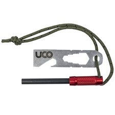 SURVIVAL FIRE STRIKER - FERRO ROD - RED - UCO...