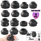 Universal Rubber Ball Joint Boot Dust Cover Tie Rod Linkages End Set Kit 14 Size