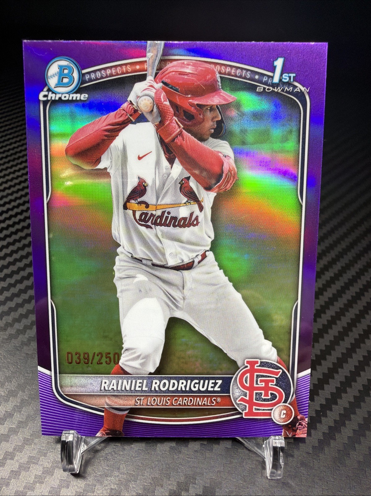 2025 Bowman Chrome Rainiel Rodriguez Purple Refractor /250 Prospect BCP-200