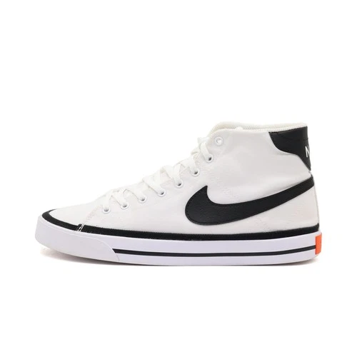 Nike Damen Blazer Mid '77 Sneaker Weiß Schwarz Canvas High-Top Markenlogo EU 43