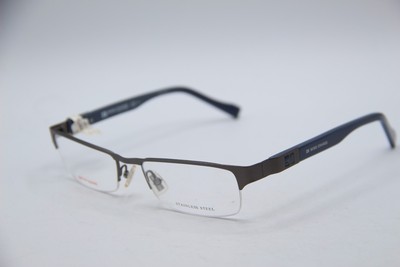 NEW HUGO BOSS ORANGE BO 0080 RYT GREY BLUE AUTHENTIC DESIGNER EYEGLASSES 52-18