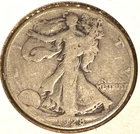 1928 S 50C Walking Liberty Half Dollar - 90% Silver - Circulated
