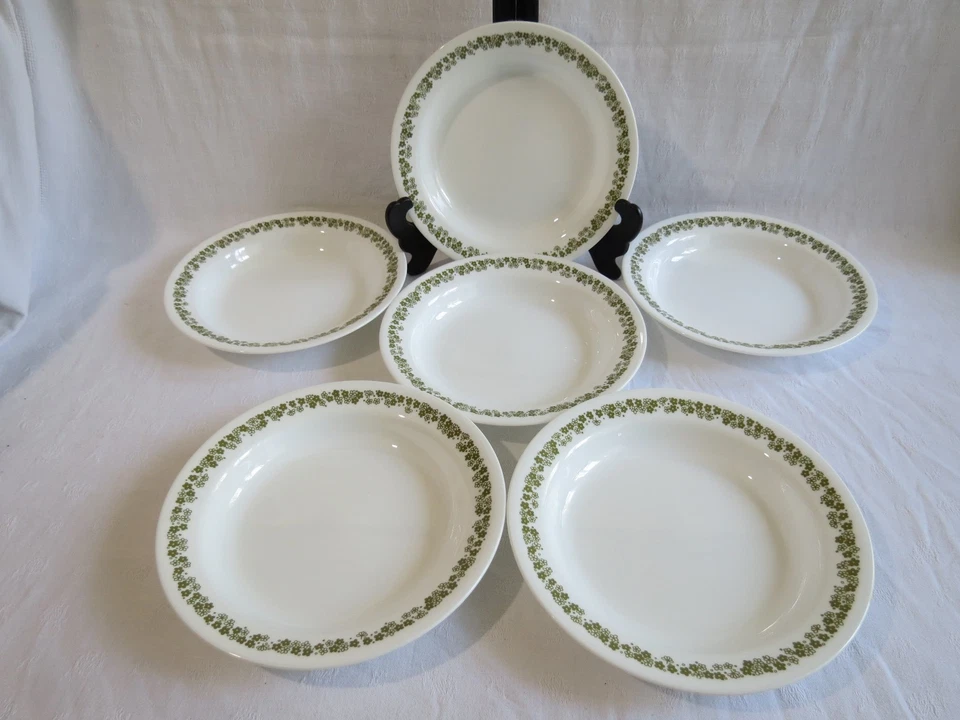 6 assiettes creuses corning corelle,vintage - Photo 2/4