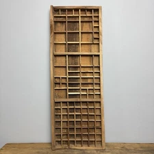 Vintage Wooden Printers Tray - Rustic Wooden Salvage - Wall Decor - #02