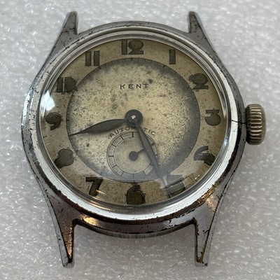 Vintage Broken Kent / Seeland Automatic Bumper Movement Bullseye Art Deco Watch
