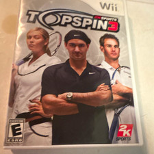 2K Sports Top Spin 3 Nintendo Wii NTSC-U/C 2008 Tennis Sports Multiplayer