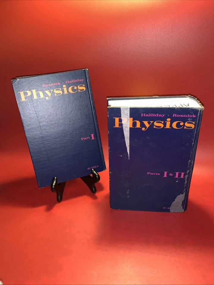 PHYSICS PARTS 1-1 & 2 - DAVID HALLIDAY & ROBERT RESNICK - 1966 - Hardcover Books - Image 3 of 4