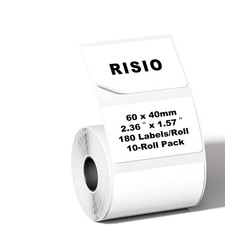 Thermal Labels 2.36"x1.57" 60x40mm ,180 Labels/Roll 10 Rolls ,Waterproof, Oil...