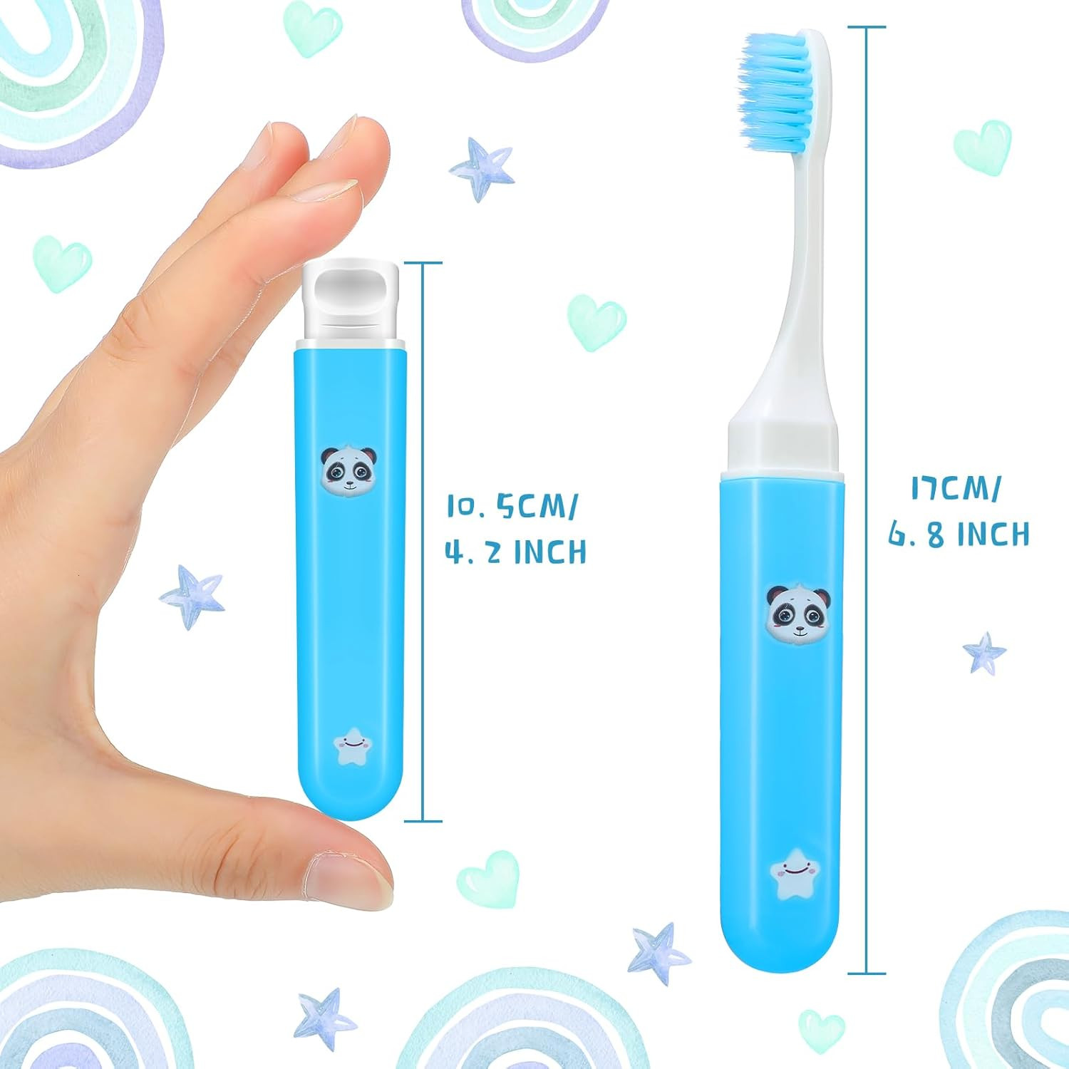 CHENGU 8 Pack Soft Travel Toothbrushes Mini Portable Toothbrush with Case 