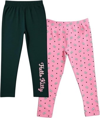Hello Kitty Girls 2-Pack Leggings, Soft Stretch Size 4,  5/6 ,6X