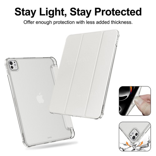 Case for iPad 7/8/9th 10.2 Air 4 5 6 Pro 11'' 13'' 2024 Smart Leather Flip Cover - Picture 61 of 87