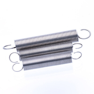 Stainless Steel Extension Spring Length 10-60mm Hook Spring Wire Dia.0.3-0.5mm