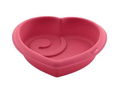 LURCH FlexiForm Herz 19cm Backform aus Silikon cotton candy