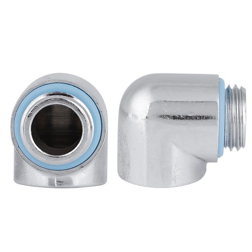G1/4 Thread Hard Soft Tube Fitting Two touch Fitting 90°Connector for PC Water - Afbeelding 6 van 10