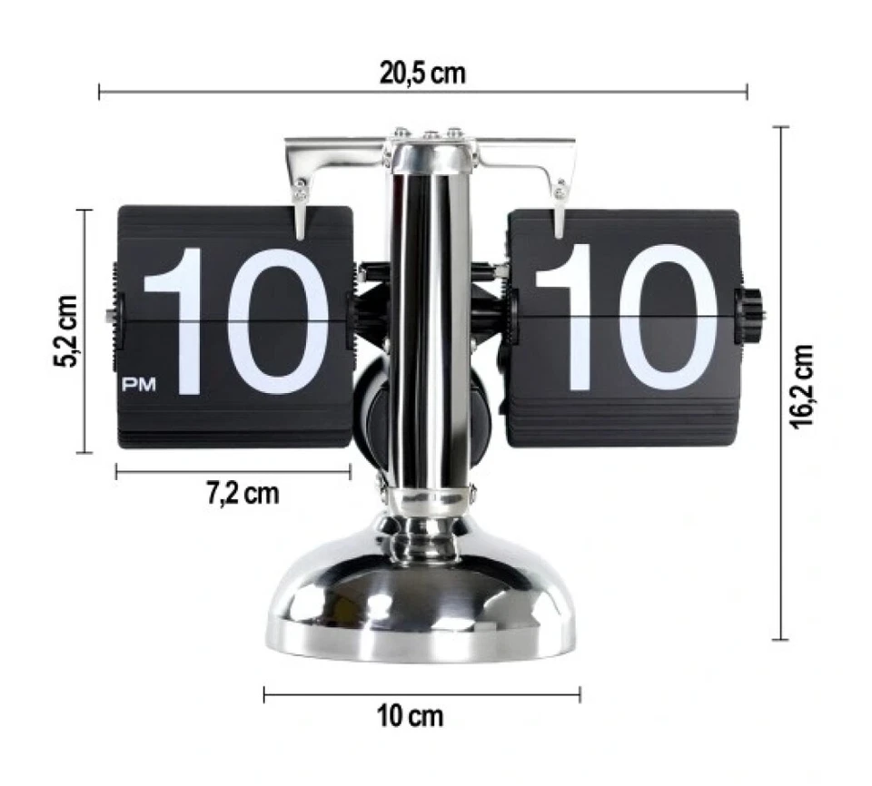 Flip Clock Folding Number Clock Retro Clock Table Clock Station Clock Home Table Decor NEW - Image 4 of 4