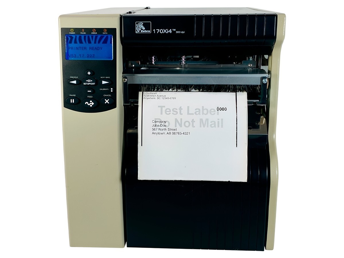user_5ae28ba様 Zebra 170Xi4 Wide Thermal Transfer Label Printer 300 dpi Cutter