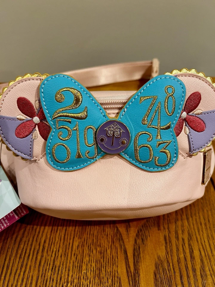 Loungefly Disney Minnie Mouse The Main Attraction It’s A Small World Fanny Pack - Image 2 of 4