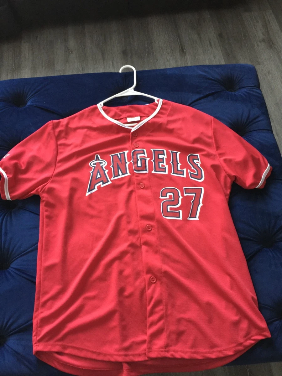 Kloanz MIKE TROUT Jersey #27 Adult XL MVP Rookie of the Year