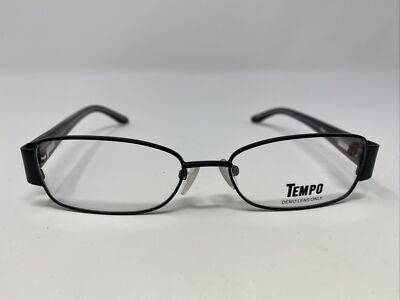 TEMPO EYEGLASSES FRAME WM0010 BK 51-16-135 BLACK FULL RIM C876