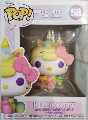 Funko Pop HELLO KITTY & FRIENDS Sanrio Unicornio Fiesta Vinilo Figura 58 NUEVO En CAJA - Imagen 2 de 3