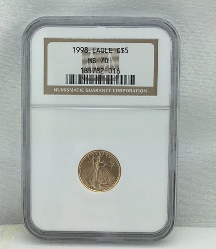 1998 1/10 oz Gold American Eagle MS 70 - NGC 
