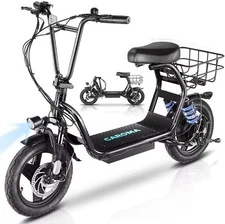 750W Sports Electric Scooter Adult with Seat Electric Moped Ebike E-Scooter