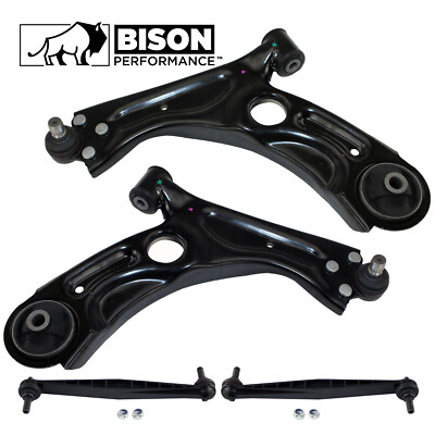 Bison Performance 4pc Front Lower Control Arm Sway Bar Link Kit For Chevy Sonic