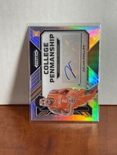 2023 Prizm Draft Picks RC JULIAN PHILLIPS COLLEGE PENMANSHIP Rookie AuTO SILVER