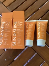 (2) SUN & SHINE MINERAL SUNSCREEN LOTION: SPF50 Broad Spectrum New 11/25 1.7oz