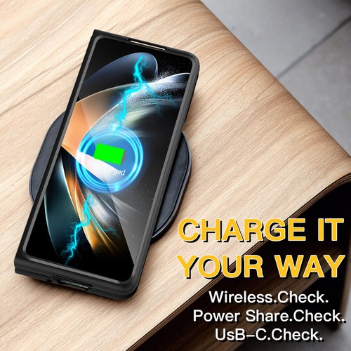 For Samsung Galaxy Z Fold4 5G Case Slim Carbon Fiber Shockproof Protective Cover - Picture 4 of 10