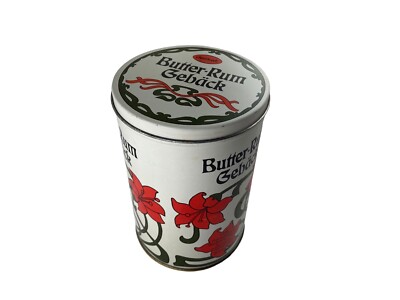 delikat Butter-Rum Gebäck Blechdose VEB Feingebäck Stolberg/Harz Qualitätsarbeit