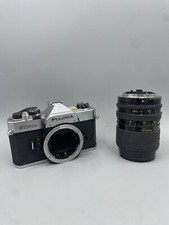 FUJICA STX-1N 35MM FILM CAMERA WITH SIGMA STANDARD ZOOM 1:2.8 4 F 35MM 70MM LENS
