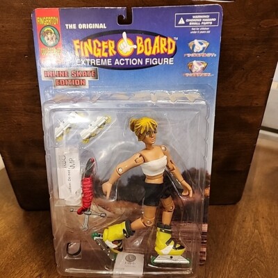 Finger Board Toy Fingergirl Extreme Action Figure Inline Skate ...